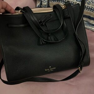 Kate Spade Black Leather Satchel